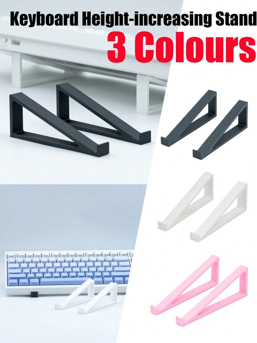 1Pair Keyboard Height-Increasing Stand, Office Typing Height-Increasing Stand, Keyboard Display Stand, Height-Increasing Tilt Anti-Slip Stand - Suitable For Home Study And Office - Great Gift For Teachers' Day, Back-To-School Season, Christmas, Thanksgiving Day And Halloween