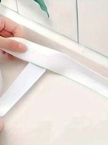 自粘式浴室密封胶带 - 适用于浴缸、淋浴间、水槽、马桶、地板和墙壁边缘的重型防水密封胶 - 简易 DIY 防水解决方案，马桶密封 | 光滑表面 | 防水粘合剂 - 彩色 - 查看 7