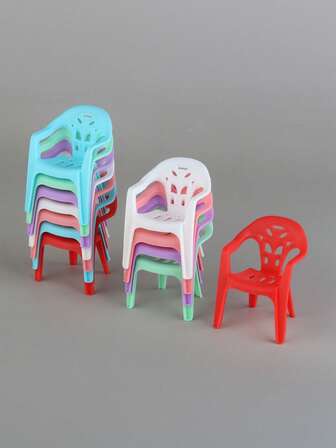 1 Piece Backrest Chair, Dollhouse Accessories, Backrest Chair, Stool, Retro Mini Chair, Replica Model Decoration, Youth Miniature Creative Toys, Miniatures