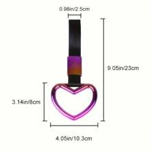 YITUMU [Anello colorato da tirare a mano] Anello di colorato da tirare a mano per auto, anello di avvertimento appeso al paraurti posteriore dell'auto, anello a forma di mano a cuore da tirare a mano