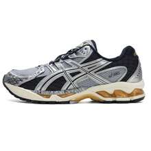 ASICS GEL-NIMBUS 10.1 Cushioned Casual Shoes, Comfortable Lightweight Unisex 1203A543-020 - Gray/Black - View 1
