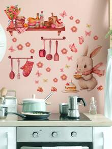 1 件蔬菜和标语图形厨房贴纸、贴纸、墙贴花、用于家居装饰的乙烯基贴花、春季装饰品让您的家焕然一新、Rama 装饰贴纸礼物生日毕业厨房装饰