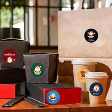 500 peças de adesivos de decoração de Natal, Papai Noel, adesivos de grafite de conta manual, adesivos de selagem de envelopes para caixas de presente, adesivos de volta às aulas, decorações de Natal, pijamas de Natal, presentes de Natal, decoração de Natal