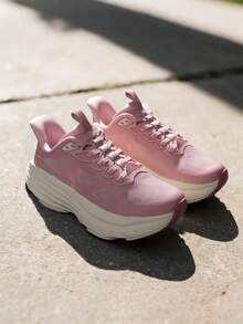 Women's Slip On Walking Shoes Hands-Free Cushion Running Tennis Non-Slip Comfortable Gym Workout Athletic Breathable Fashion Sneakers SwiftLite - Hồng - Xem 3