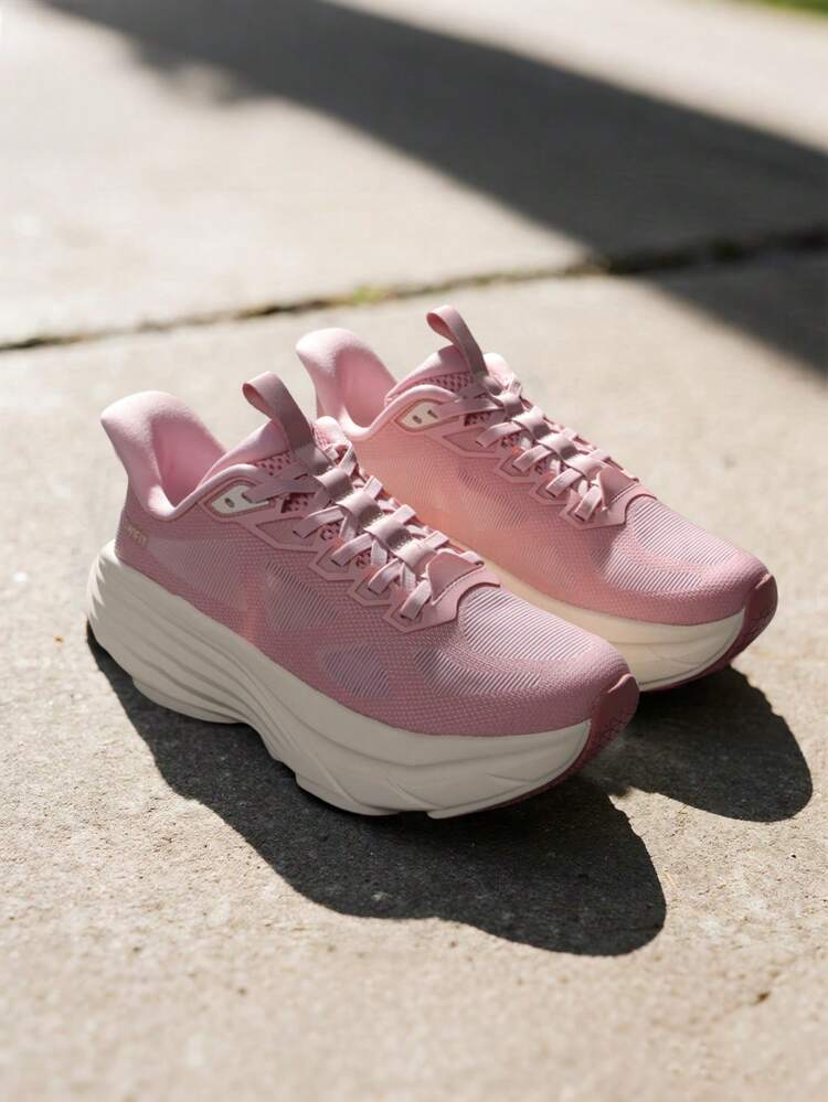 Women's Slip On Walking Shoes Hands-Free Cushion Running Tennis Non-Slip Comfortable Gym Workout Athletic Breathable Fashion Sneakers SwiftLite - Hồng - Xem 3