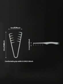 1 szt. Grzebień do stylizacji włosów z szerokimi zębami, nadający objętość – puszysta tekstura dla mężczyzn, tworzywo ABS z teksturowanym uchwytem, idealny do wszystkich rodzajów włosów, idealny do użytku domowego
