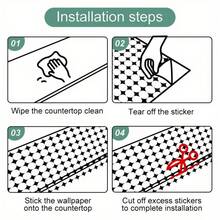 1 PC, 2D Flat/ Wallpaper Wall Stickers, Unique Design Patterns, 39.37x15.75 Inches (100x40cm), Self-Adhesive Wallpaper, Detachable And Cutable PVC Stickers, Suitable For Wall/Staircase/Furniture Decoration, Living Room/Kitchen/Bedroom, Seasonal Holiday/Birthday/Party Decoration - 39,37*15,75in (100*40cm) - Xem 10