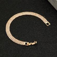 Multi-Layered Rhinestone Wrap Cuff Bracelet Vintage Crystal Open Wide Bangle Cuff Sparkly Bridal Prom Party Stretchy Wrist Jewelry For Women - Vàng - Xem 4