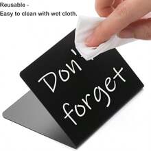 12 Panneaux craie pour signes à la craie, faciles à écrire et à effacer - Étiquettes alimentaires - Buffet - Fête - Tables - Mariage - Boulangerie - Petit panneau craie