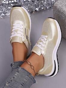 Women Athleisure Sneakers - Breathable Lightweight Sport/Walking Shoes, Suitable For Indoor/Outdoor Fitness, Gym, Travel, Work, Best Paired With Sports Pants