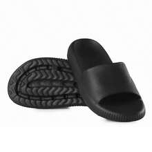 Chinelo Nuvem Masculino Silde Confortavel Moda Praia Preto Anatomico