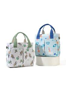 时尚保温奶瓶妈咪包、牛津布单肩包、妈妈多功能手提包、尿布收纳孕妇手提包 - 媽咪包 - 查看 13