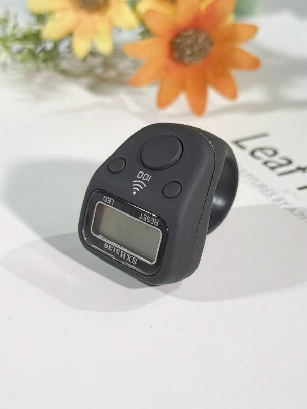 Novo contador de anel de borracha, contador portátil multiuso, contador de anel de dedo com visor digital, adequado para contagem de orações, inventário, tráfego de pedestres, etc.