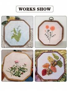 3 قطع/4 قطع أطواق تطريز خشبية بنية داكنة بطراز رجعي، أطواق تطريز DIY بطراز عتيق، أطواق غرزة متقاطعة، أطواق تطريز، أطواق لتعليق أحلام الريح، مصنوعة من ABS وPVC متين، مع خطافات معدنية برونزية للتعليق، يمكن استخدامها كديكور للحقائب والملابس والهواتف والمفاتيح، ديكور هالوين وعيد الميلاد، ديكور المكتب والسرير، تعليق السيارة، تشمل 16 إبرة تطريز للخياطة والاستخدام المنزلي