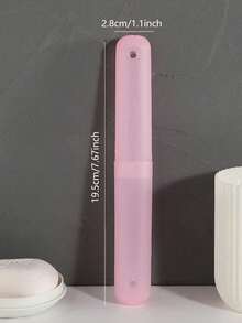 1pc/2pcs/4pcs Travel Toothbrush Protective Case, Minimalist Portable Dustproof Toothbrush Holder For Home Use