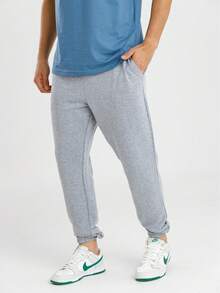 Calça Jogger Moletom Masculina Premium - Bolsos Laterais - Conforto e Estilo, Casual e Esportivo - Mescla - Visão 2