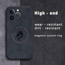 Funda magnética para teléfono con diseño del Zodíaco, imitación piel de oveja, compatible con phone 12, 13, 14, 15, 16 Plus y Pro. Elegante y de alta calidad. El regalo perfecto. Diseño vintage. Para él/ella. Tema: elegante. Material duradero. Piel sintética. Funda protectora. Diseño delgado. Accesorios tecnológicos. Para usuarios. - Colores mixtos 4 - Ver 2