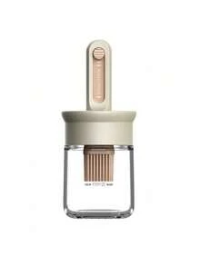 1 Piece Of Mogen Brush Oil Bottle - Leak-Proof And Drip-Proof Design, Easy To Clean, Retractable Direct-Touch Low Bottle, High Temperature Resistant, Suitable For Oil Bottles, Seasoning Bottles, Salad Seasoning, Suitable For Cooking, Barbecue, Grilling, Bread, Omelette, Baking Accessories, Suitable For Home, Kitchen, Outdoor Picnic, Camping, Travel And Restaurant Use, Kitchen Oil Dispenser