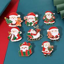 Pretty Santa Claus Collection Brooches Lapel Pins Xmas Gift - 1 - View 4