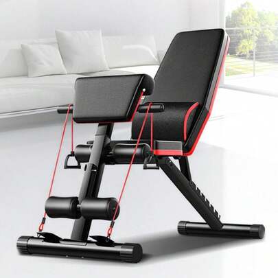Black Multi Functional Supine Board Adjustable Height 40-102cm/15.7-40.2in