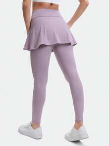TELALEO 4 Pack Women's Skirted Leggings High Waisted Yoga Legging With Skirts &Women Tennis Skorts With Pockets Yoga Running Pickleball Athletic Skirt - 彩色 - 查看 4