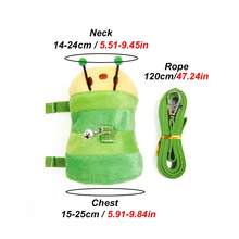 1 Stück Raupenfömiger Plüsch Warm Weste Geschirr Leine, geeignet für kleine Haustiere wie Frettchen, für den Outdoor-Gebrauch