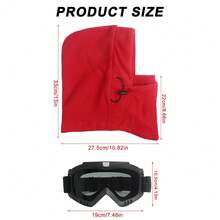 1 pasamontañas cálido y 1 gafas, para hombres y mujeres en ciclismo, motocicleta, esquí y deportes