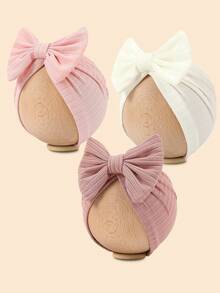 8 Farben Frühlings- und Herbststil bestickter Stirnband Hut mit Schleife Dekoration für 1-12 Monate alte Babys, gestrickte handgenähte Stretchstoff Baby Mädchen und Baby Jungen Kleidung, Schleife Haarschmuck für Mädchen, Kinderzubehör, süße Dekorationen für Babyprodukte, Kinderzubehör, Stirnbänder, Mädchen Haarschmuck, Mädchen Kleidung