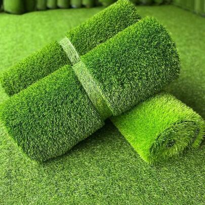 高品质、高密度人造草垫，草坪外观逼真，包含各种假草和垫子选项，适用于工艺品或宠物垫，非常适合后院、阳台、楼梯、新家居装饰、户外花园 - 创意装饰和实用家居装饰的罕见高品质选择