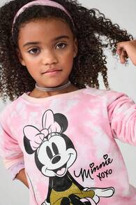 The Children's PLACE Girls Minnie Mouse™ Sweatshirt Long Sleeve Disney Minnie Mouse Allover Tie Dye Crew Neck - 多重清除 - 查看 4