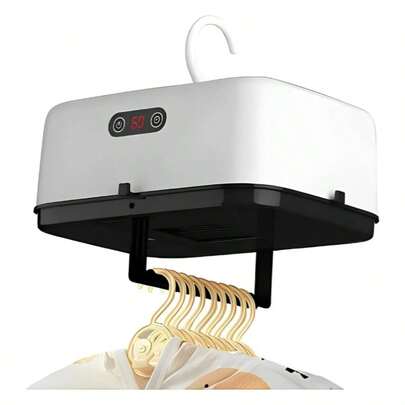 Secadora de Roupas Portátil Elétrica com Cabide – Compacta e Fácil de Usar (110V / 220V)