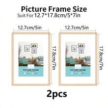 Bộ 3/2/1 khung ảnh gỗ, thích hợp để treo tường, kích thước có sẵn: 10x15, 15x20, 20x25 inch, khổ A4, khung gỗ màu, thích hợp để trang trí ảnh và làm quà tặng kỷ niệm. - Nhiều màu - Xem 9