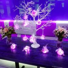 48 Pack Fairy Lights Battery Operated - 7ft 20 Led Twinkle Lights 3 Modes, Bulk Mini String Lights Waterproof For Mason Jars Vases DIY Party Wedding Decoration Christmas - Purple - View 4