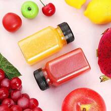 12pcs, 8oz Plastic Juice Bottles With Lids, 4oz, 5oz, 12oz, 16oz Reusable Beverage Bottles, Mini Fridge Bottles, Plastic Mini Juice Containers For Juicing, Smoothie Making, Tea And Homemade Drinks