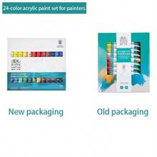 1 件温莎牛顿 45 毫升单管油画颜料，适合初学者绘画单管油画颜料。油画套装、水彩套装、丙烯套装、初学者级颜料 12/18/24/36 色 10ML 绘画套装。（新旧包装随机） - 均碼 - 查看 41