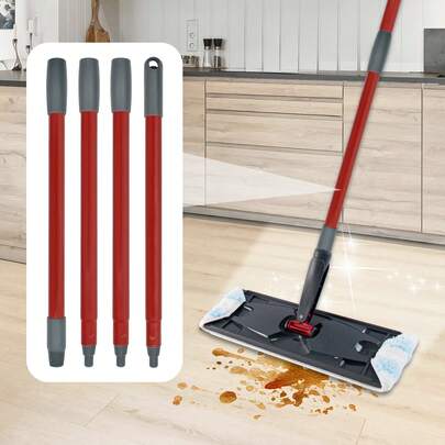 1 Tay cầm thay thế cho cây lau nhà xoay, cán lau nhà bền chắc 4 đoạn, tương thích với hệ thống lau nhà EasyWring 1 bình, RinseClean 2 bình và H2prO Flat Mop, dễ dàng lắp đặt để vệ sinh sàn nhà.