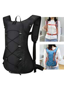 Multifunctional Mountain Bike Riding Backpack, Outdoor Sports Hiking Bag, Portable Travel Backpack With Hydration Bladder Compartment. Outdoor Bicycle Riding Bag With Water Bladder Pocket, Lightweight Backpack For Hiking, Running, Includes Helmet Net. Convenient And Collapsible Design. Sport Bag For Sports For Fitness For Exercise Large Capacity Travel Bag For Vacation For Women For Men Travel Essential Durable Bike Bag Bicycle Accessories Bike Frame Riding Bag For Cycling - Multicolor - View 3