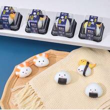 1件创意寿司揉面音乐减压仿真点心生日礼物圣诞礼物万圣节礼物完美礼品 - 彩色 - 查看 2