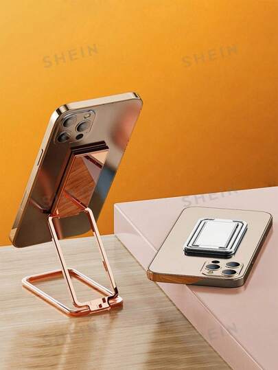 1PC Finger Ring Holder Multi Functional Rotatable Metal Folding Phone Holder Slouchy Back Sticking Finger Ring Buckle Holder Compatible With IPhone, Android Phone, Gift For Birthday, Family, Friends Phone Ring Holder Phone Grip