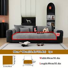 1 pieza Cojín de sofá de chenilla jacquard, adecuado para todas las estaciones, estilo minimalista moderno, amigable con las mascotas, resistente a las manchas y antideslizante, cubierta de sofá impermeable y resistente a los arañazos para sofá en forma de L y sofá de 1/2/3/4 plazas (se vende individualmente)