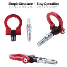 1 Stück universeller Frontstoßstangen-Abschlepphaken, Heckabschlepphaken, Auto-Zubehör Abschleppöse