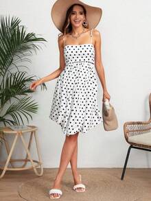 vestido aglobado corto - Blanco y Negro - Ver 1