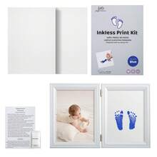 Milestone Inkless Hand And Footprint Kit, Newborn Baby Footprint Ink Pad For Dog Paw Print Kit, Clean Touch Baby Foot Printing Kit, No Ink Baby Footprint Ink Pad, Newborn Inkless Pad Baby Shower Easter Gifts Things For Girls/Boys - Black - View 17