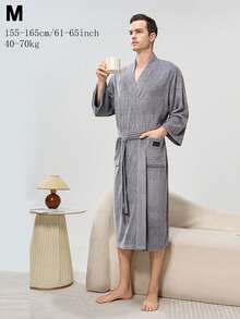 Long-Length Thickened Couple Pajamas For Autumn And Winter, Couple Bathrobes, Same Style As Those In Star Hotels And Beauty Salons, Long Bathrobes For Men And Women, Home Wear.