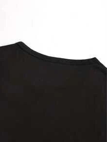 Perfect Spring And Summer Short Sleeve Crew Neck T-Shirt Fall Women Clothess For Women - Casual - Black - View 3