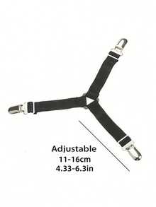 2/4 Pieces Of Bed Sheet Fastening Straps, Adjustable Triangular Elastic Shoulder Clips, Suitable For Bed Sheets, Mattress Covers, Sofa Cushions, And Household Use