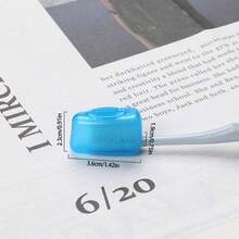 2PCS Stylish And Durable Toothbrush Case - Lightweight, Portable, Travel Friendly - Ideal Toothbrush Finishing And Protection Tool, Shipped In Random Colors - màu sắc ngẫu nhiên - Xem 3