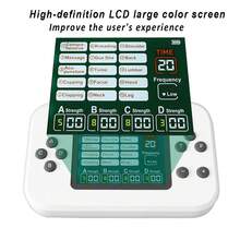 Smart Rechargeable TENS EMS Body Massager 15 Massage Modes 30 Intensities Muscle Stimulator 2000mAh Large Battery Pulse Massage Machine HD Large Screen Vibration Full Body Massage Muscle Relax