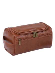 Customized Men's Toiletry Bag, Portable PU Waterproof Cosmetic Bag, Multi-Functional Travel Hanging Bag, Personalized Travel Bag, Anniversary Gift, Best Gift For Him, Groomsman Gift, Gift For Father's Day, Mother's Day, Teacher's Day, Thanksgiving, Christmas