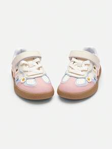 Balabala 2025 Autumn New Girls' Low-Top German Sports Shoes, Color Block Design - White and Red - View 5